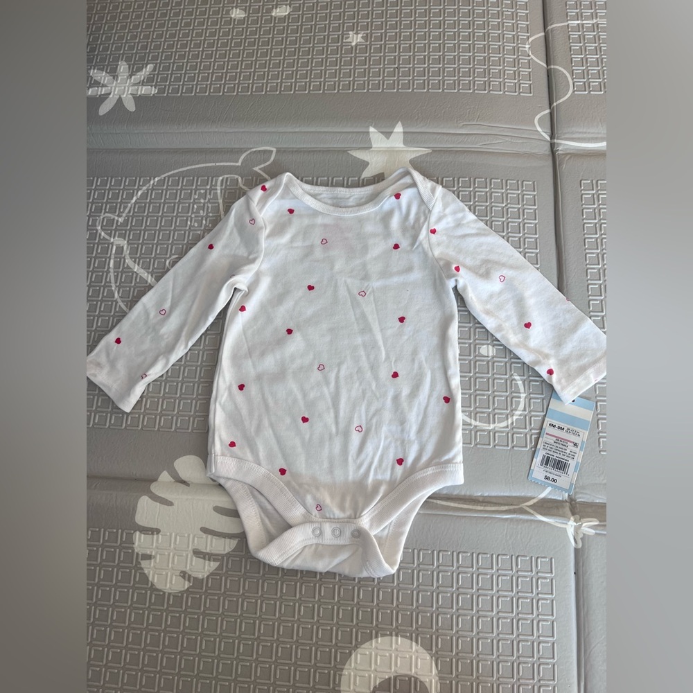 Cat & Jack White and Pink Polka Dot One Piece for kids